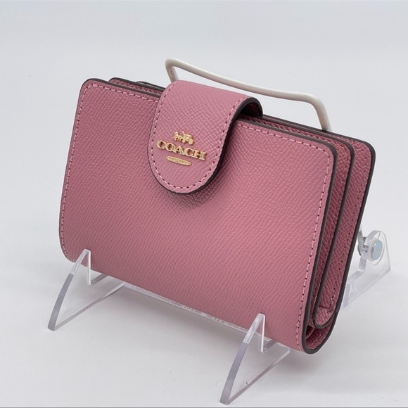 Coach Handbags - Coach Medium Corner Zip Wallet Leather Pink